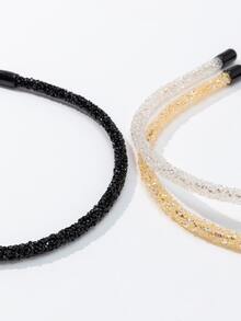 3pcs Đồ trang trí Rhinestone Dây buộc tóc Thanh lịch - Nhiều màu - Xem 2