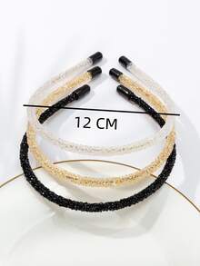 3pcs Đồ trang trí Rhinestone Dây buộc tóc Thanh lịch - Nhiều màu - Xem 4