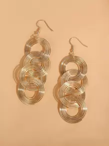 Round Drop Earrings