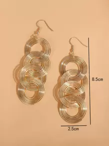 Round Drop Earrings