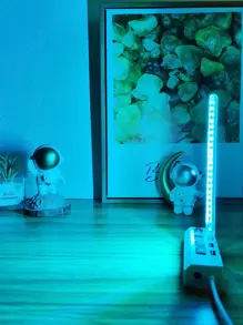 1pc 24-LED USB Atmosphere Lamp With Ice-Blue Light - Mint Blue - View 5