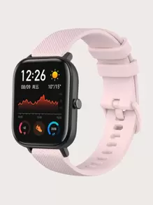 Solid Silicone Watchband - Baby Pink - View 2