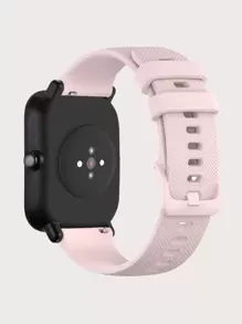 Solid Silicone Watchband - Baby Pink - View 3