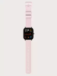 Solid Silicone Watchband - Baby Pink - View 4