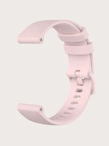 Solid Silicone Watchband - Baby Pink - View 8