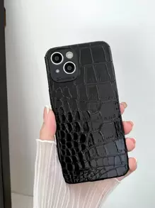 Ốp điện thoại in hình cá sấu, tương thích với iPhone 11, 13, 14 Pro Max. Đây là phiên bản quốc tế, không phải phiên bản nội địa. - màu đen - Xem 1