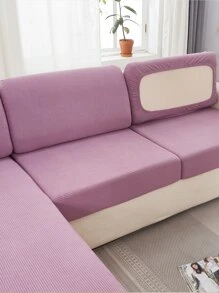 1 pieza Funda de asiento de sofá unicolor - Morado - Ver 6