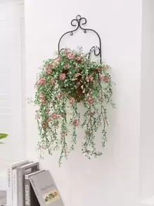 1 件人造花园玫瑰和连翘悬挂藤蔓，4 季家居前门走廊墙壁装饰，婚礼订婚派对求婚背景，餐桌中心装饰花藤情人节，假植物