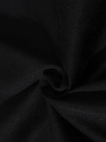 Manfinity Men Plus Cartoon & Slogan Graphic Tee - Black - View 4