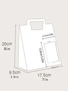 1 Túi Gói Quà Trong Suốt, Nơ Đơn Giản Trang Trí Nhựa PVC Túi Gói Quà Cho Đảng - Trong sáng - Xem 3