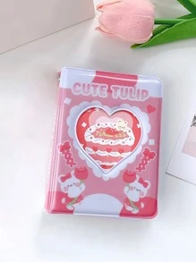 1入組卡通圖案心鏤空迷你相簿 - 彩色 - 查看 1