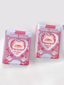 1入組卡通圖案心鏤空迷你相簿 - 彩色 - 查看 3