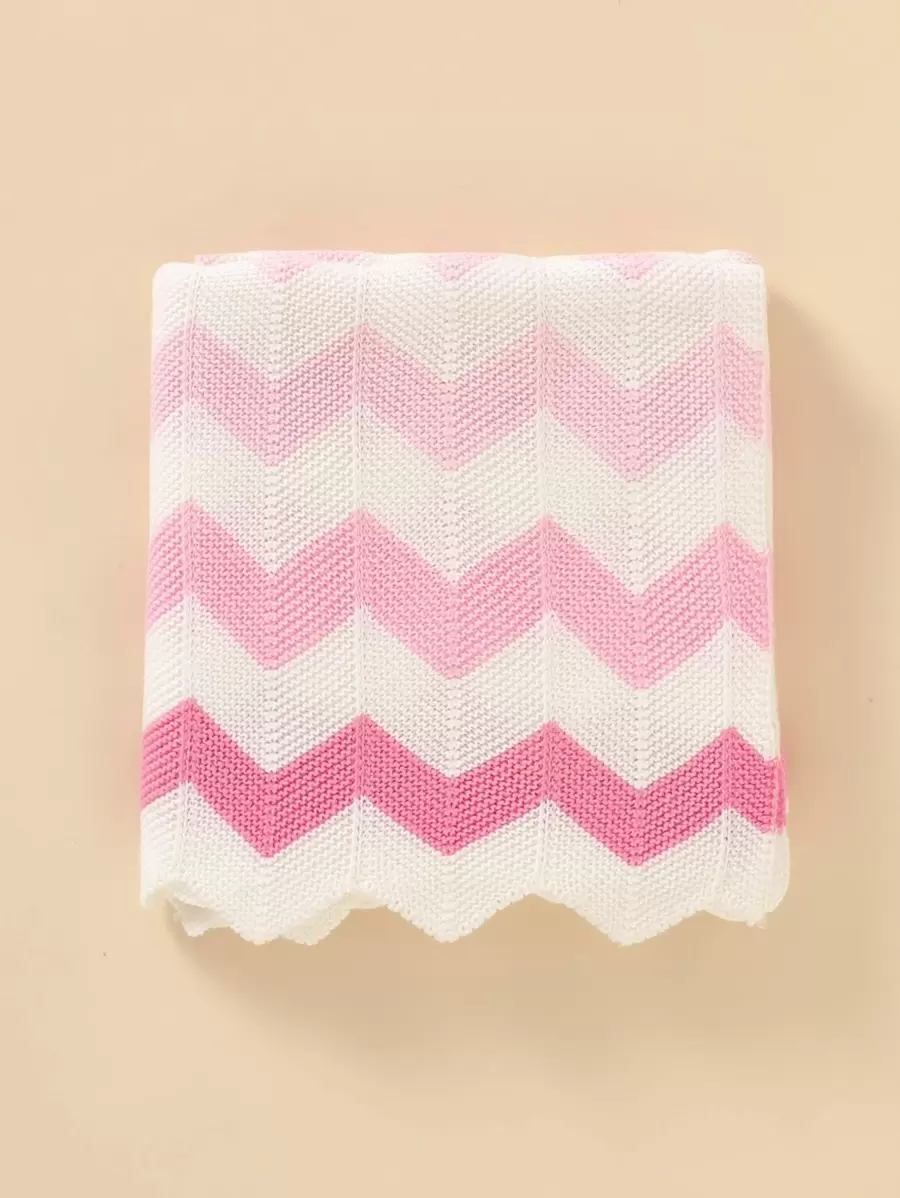 Baby Chevron Print Swaddling Blanket Love Valentine