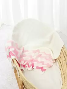 Baby Chevron Print Swaddling Blanket Love Valentine