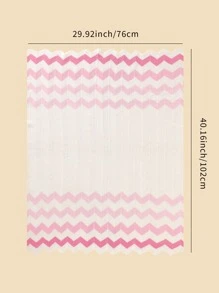 Baby Chevron Print Swaddling Blanket Love Valentine