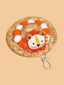 1 pieza Sombrero de mascota con diseño de león - Multicolor - Ver 2