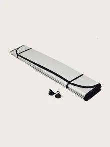 Car Front Window Sunshade - Silver - View 2