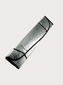 Car Front Window Sunshade - Silver - View 3
