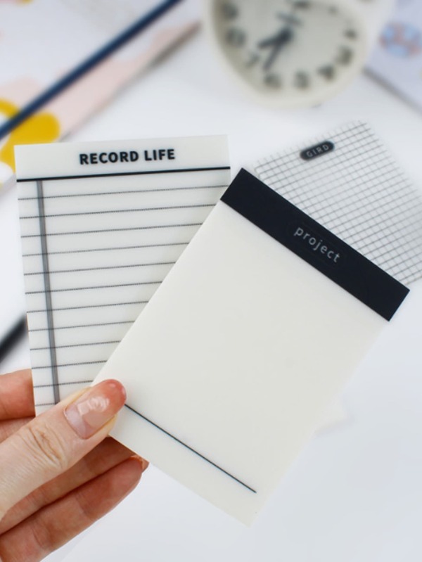 4pcs Clear Sticky Note SHEIN USA