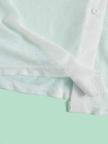 Niñas 1 pieza Kimono de hombros caídos - Blanco - Ver 5