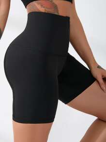 Easithlete Quần Shorts Thể thao Nữ màu trơn - màu đen - Xem 4