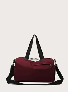 Túi thể thao tập thể dục khô-ướt tách biệt cho nữ tập luyện chống thấm nước túi bơi đeo vai túi du lịch dung tích lớn cho nam thiết bị lưu trữ - Màu Đỏ Sâu - Xem 3