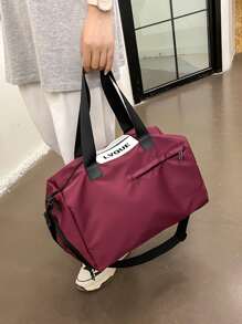 Túi thể thao tập thể dục khô-ướt tách biệt cho nữ tập luyện chống thấm nước túi bơi đeo vai túi du lịch dung tích lớn cho nam thiết bị lưu trữ - Màu Đỏ Sâu - Xem 6