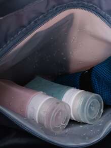 Túi thể thao tập thể dục khô-ướt tách biệt cho nữ tập luyện chống thấm nước túi bơi đeo vai túi du lịch dung tích lớn cho nam thiết bị lưu trữ - Màu Đỏ Sâu - Xem 7