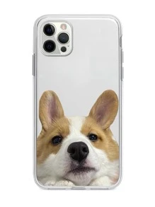 小狗樣式透明手機殼 - 彩色 - 查看 3