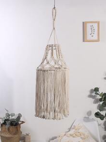 1pc Tua dệt treo tường - Màu be - Xem 5