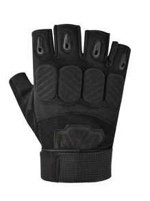 1pair Half-finger Cycling Gloves - Black - View 4