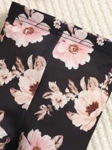 SHEIN 嬰兒心和印花不對稱下擺T恤和長褲 - 彩色 - 查看 3