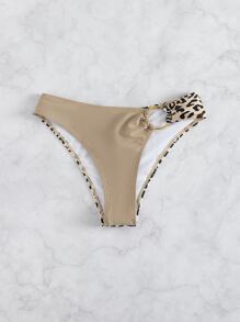 夏季豹纹环链比基尼泳裤 - 彩色 - 查看 5