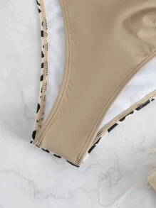 夏季豹纹环链比基尼泳裤 - 彩色 - 查看 4