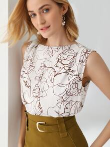 MOTF PREMIUM LINEN ASYMMETRICAL SHOULDER TOP - Multicolor - View 2