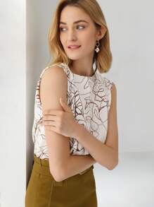 MOTF PREMIUM LINEN ASYMMETRICAL SHOULDER TOP - Multicolor - View 4