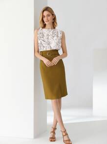 MOTF PREMIUM LINEN ASYMMETRICAL SHOULDER TOP - Multicolor - View 6