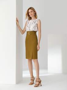 MOTF PREMIUM LINEN ASYMMETRICAL SHOULDER TOP - Multicolor - View 7