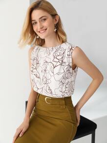 MOTF PREMIUM LINEN ASYMMETRICAL SHOULDER TOP - Multicolor - View 11