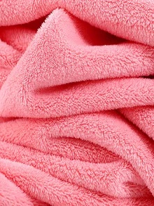 1 cái khăn tắm trơn - Hồng - Xem 4