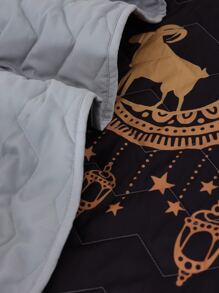 Eid Sheep Pattern Quilted Bedspread