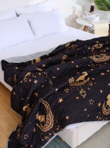 Eid Sheep Pattern Quilted Bedspread