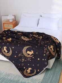 Eid Sheep Pattern Quilted Bedspread