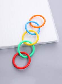 Anillo colorido de hojas sueltas de 50 piezas - Multicolor - Ver 4