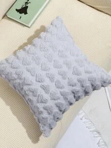 1 Họa Tiết Trái Tim Đệm Mà Không Cần Chất Độn, Đơn Giản Thiết Kế Búi Trang Trí Đệm Mà Không Cần Chất Độn Cho Giường, Ghế Sofa - Xám - Xem 4