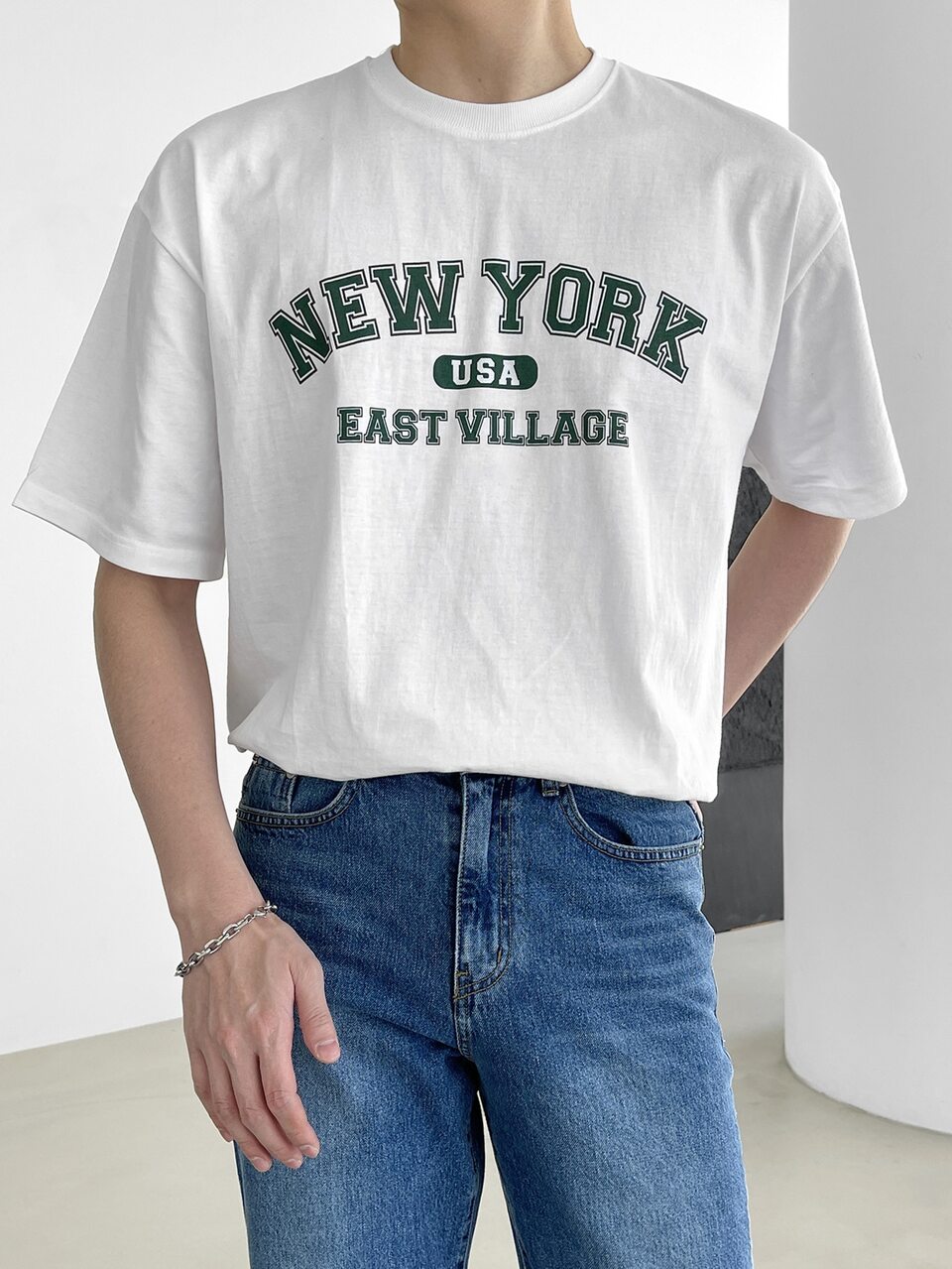Men Letter Graphic Drop Shoulder Tee