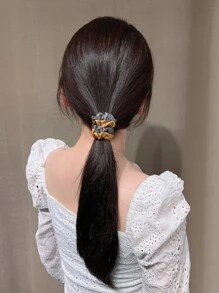 3pcs/10pcs Dark-Colored Mini Hair Ties Elastic Hair Bands, Set Of 10 - Multicolor - View 5