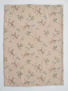 1 pieza Servilleta de tela con patrón de flor - Multicolor - Ver 5