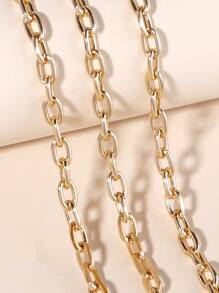 1卷鏈條DIY首飾配件 - 金黃色 - 查看 3