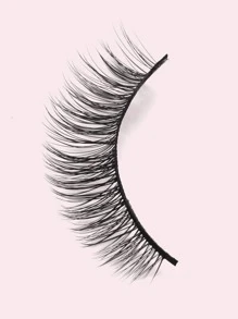 MAGEFY 10 对自然浓密假睫毛带盒，蓬松纤细，适合日常使用，漫画睫毛，旅行必备 - 黑色 - 查看 4